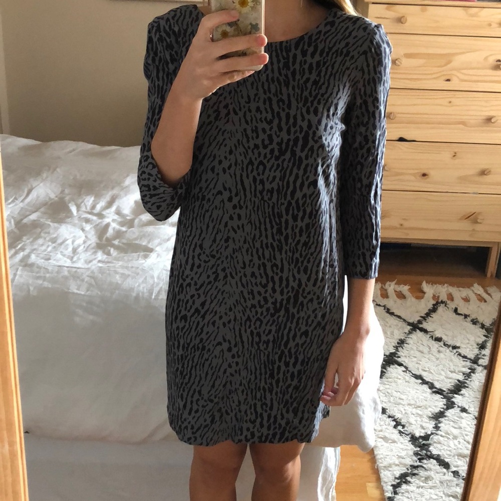 Gap animal print shift dress